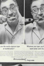 Рекламная статья о появлении зубной щетки Broxodent